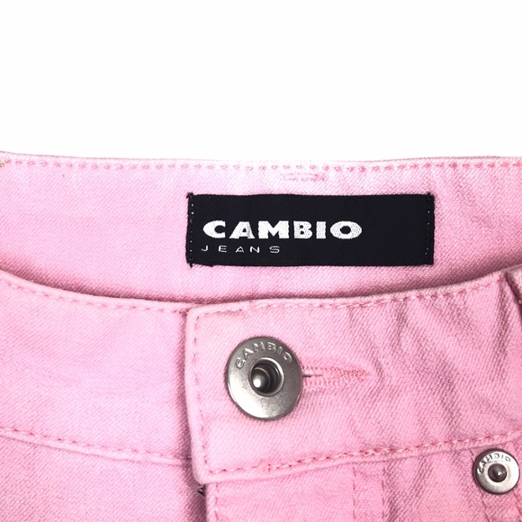 Vintage 90s  Bubble Gum Barbie Pink High Waisted Baggy Tapered Y2K Mom Jeans 8 - Picture 7 of 8